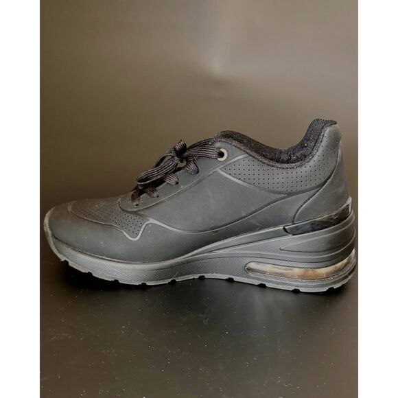 SKECHERS WOMEN'S MILLION AIR - ELEVATED AIR BLACK TRAINERS US Sz 8.5 - Picture 11 of 12